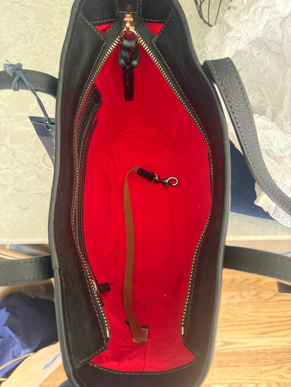 Dooney and Bourke small Florentine Charleston shopper - Picture 7 of 8